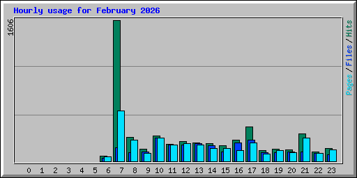 Hourly usage for February 2026